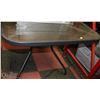Image 1 : METAL AND GLASS PATIO TABLE