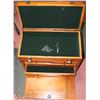Image 1 : VINTAGE WOOD JEWELLERY BOX WITH KEYS