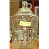 Image 1 : VINTAGE CLEAR GLASS CIDER JUG