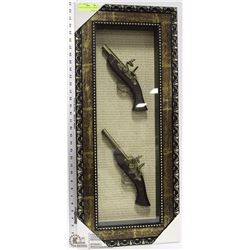 REPLICA  2 MUSKET DISPLAY FRAMED