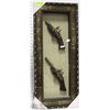 Image 1 : REPLICA  2 MUSKET DISPLAY FRAMED