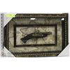 Image 1 : REPLICA  1 MUSKET DISPLAY FRAMED