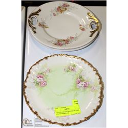 2- ELITE LIMOGES SERVING PLATES, 1-ELITE WORKS
