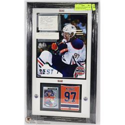 CONNOR MCDAVID "ROOKIE" CARD AND FIRST GOAL PHOTO