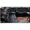 Image 1 : NEW CARL BLACK LEATHERETTE DELUXE RECLINING