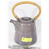 Image 1 : VINTAGE CERAMIC BAMBOO HANDLE TEA POT