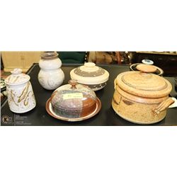 6PC CERAMIC POTTERY COLLECTION