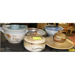LARGE CERAMIC POTTERY COLLECTION ON