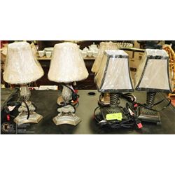 3 MATCHING PAIRS OF MINI LAMPS (6QTY)
