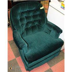 VINTAGE CHAIR, SCOTCH GUARDED VELOUR