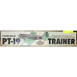 VINTAGE FAIRCHILD PT19 PLASTIC AND BALSAM WOOD