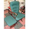 Image 1 : SOLID WOOD GLIDER ROCKER AND OTTOMAN