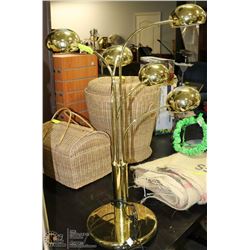 BRASS MULTI-LIGHT ACCENT TABLE LAMP