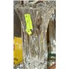 Image 1 : LARGE CRYSTAL VASE - 10.5" TALL