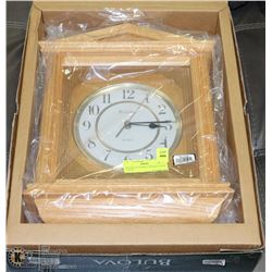 NEW BULOVA WALL MOUNT CLOCK W/NEW