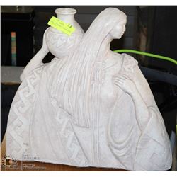 MEXICAN CERAMIC LADY POTTERY SCULPTURE
