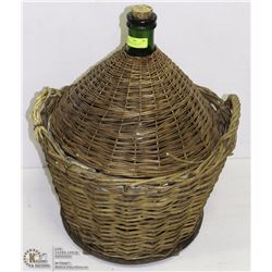 WINE MAKING BOTTLE WITH WICKER CASE (CARBOY)