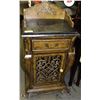 Image 1 : ANTIQUE WOOD WINE CABINET MARBLE TOP