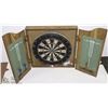 Image 2 : COORS BANQUET DART BOARD IN WOOD CABINET