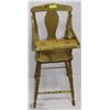 Image 1 : ANTIQUE WOODEN HIGH CHAIR A.L.WAGNER