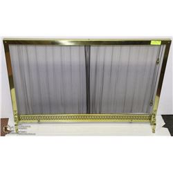 BRASS FIREPLACE SCREEN