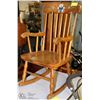 Image 1 : VINTAGE WOOD CHILDRENS ROCKING CHAIR