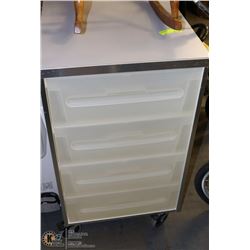 4 DRAWER UTILITY CART ON WHEELS