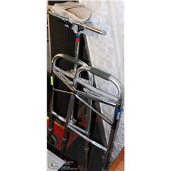 LIGHT ALUMINUM WALKER W/ SUNRISE MEDICAL PLATFORM