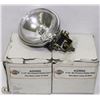 Image 1 : PAIR OF 3 1/2" AG3000 CHROME SPOT LIGHTS - 12V/55