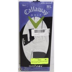 NEW CALLAWAY MEN'S PRO SERIES GOLF GLOVE - FITS