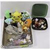 Image 1 : LOT WITH POKEMON CHARACTER STUFFIES, 13 MINI