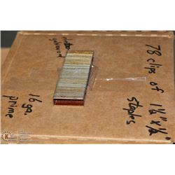 78 CLIPS OF 1 1/2" X 1/2" CROWN ELECTROGALVINIZE