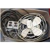 Image 1 : BOX WITH 3 RUBBER   EXTENSION CORDS - 2 X 30', 1 X
