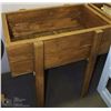 Image 1 : LARGE RAISED WOOD GARDEN BOX 35"X22"X33"H