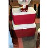 Image 1 : 2 RED COLEMAN COOLERS