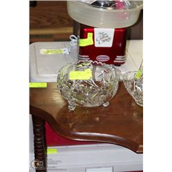 ESTATE PINWHEEL CRYSTAL FOOTED BOWL