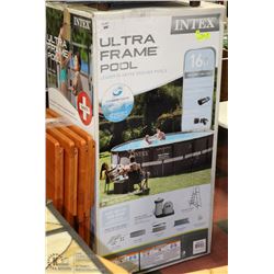 16FT BY 48 " ULTRA FRAME METAL POOL SET WITH