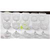 Image 1 : ESTATE COLLECTION OF 10 CRYSTAL GOBLETS