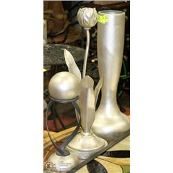 4PC SILVER LEAF STAGING SHOWHOME DECOR