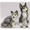 Image 1 : 2 PORCELAIN DOGS MADE IN MEXICO ( 1960-70)