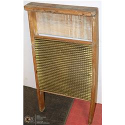 ANTIQUE WESTERN BRASS WASHBOARD
