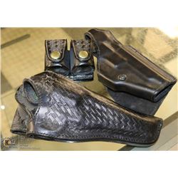 2 HOLSTERS AND A POUCH