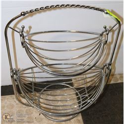 METAL 2 TIER FRUIT BASKET