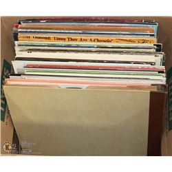 BOX OF RECORDS INCLUDING LINDA RONSTADT, OLIVIA