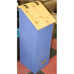 SOLID WOOD. PAINTED POTATO BIN 33" HIGH