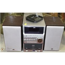 JVC 5 CD STEREO W/ 2 SPEAKERS