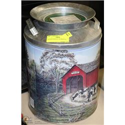 GOLDEN HARVEST TIN MILK JUG