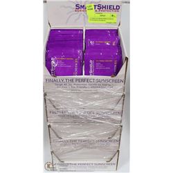 4 CASES OF SMARTSHIELD SPF30 SUNSCREEN PACKETS