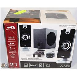 CYBER ACOUSTICS 2.1 POWER SPEAKER SYSTEM FOR MP3,