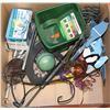 Image 1 : LARGE BOX OF GARDEN DECORATIONS &